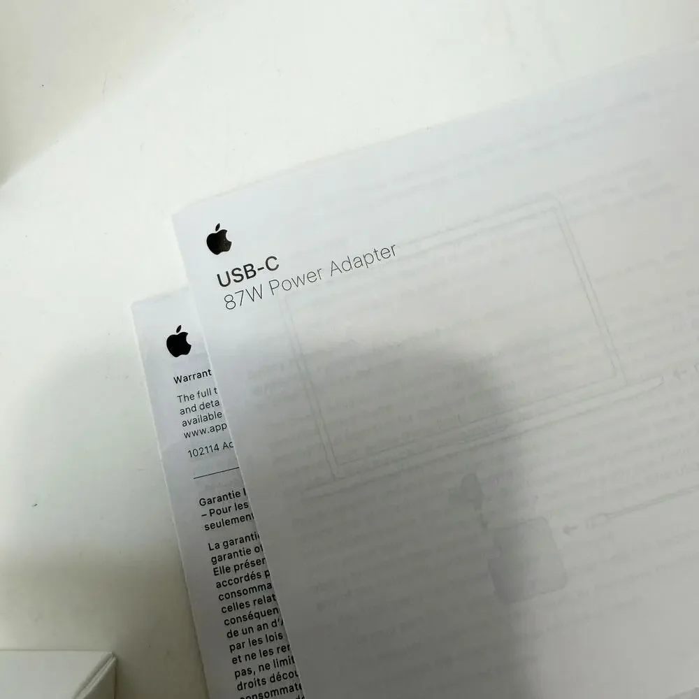 Apple 87W USB-C Power Adapter A1719 MNF82LL/A Genuine OEM Open Box